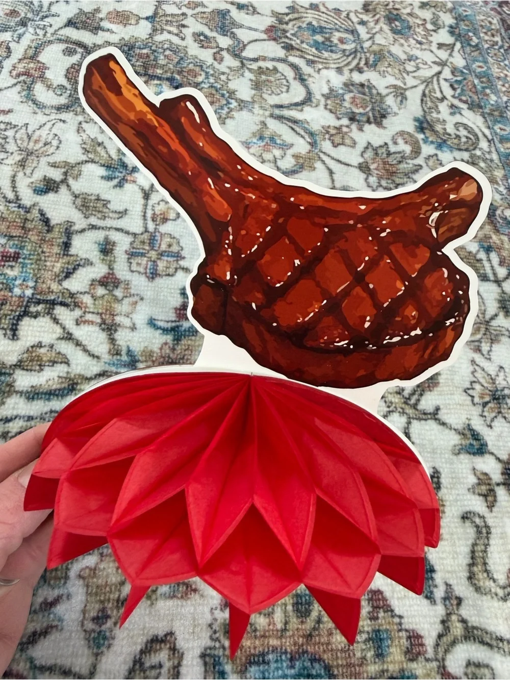 New BBQ Birthday Party Decorations BBQ honeycomb party decorations 8 Piece